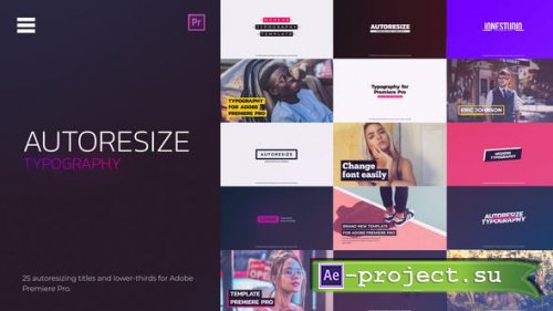 Videohive - Auto Resizing Titles - 25223475 - Project for After Effects