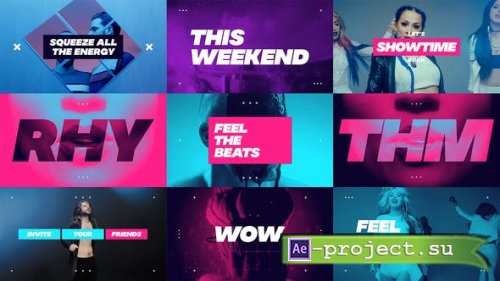 VideoHive: Dynamic Opener / Music Event Promo / Party Invitation / EDM Festival / Night Club / Fast Typography 23263493