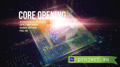 Videohive - CORE Opening/ Corporate IT Logo Reveal/ HUD and UI/ Game and APP/ Cubes and Lights/ Hi-Tech Intro - 23517631