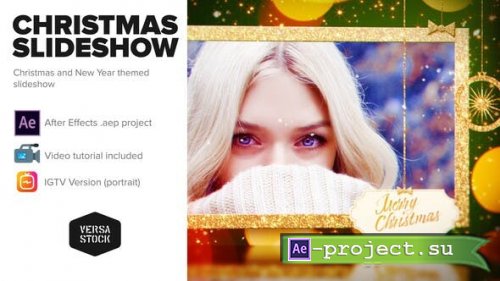 Videohive - Merry Christmas and a Happy New Year Slideshow - 25194925 - Project for After Effects
