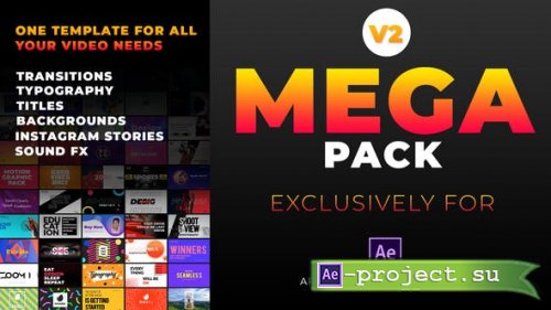Videohive: Mega Graphics Pack 25185878 - Project for After Effects