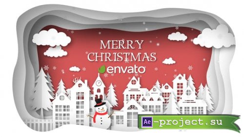 Videohive - Christmas Paper Town Wishes - 25254191 - Project for After Effects
