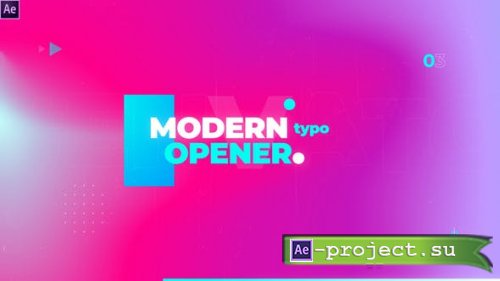 Videohive - Modern Gradient Typography Opener - 25260074 - Project for After Effects