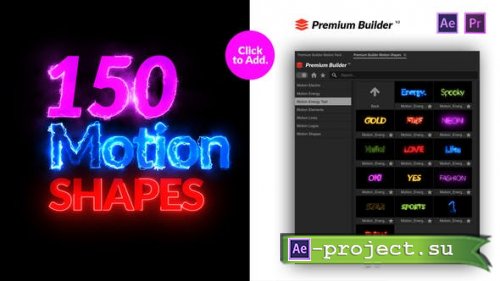 Videohive - Motion Shapes Pack - 24176372 - Project & Script for After Effects