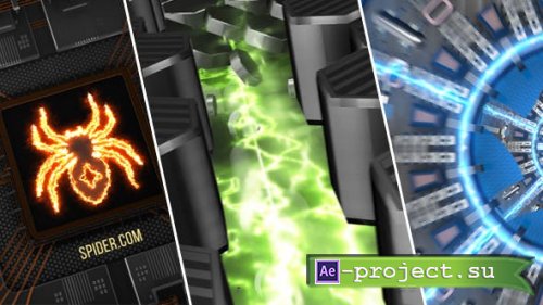 Videohive - 3 Hi-Tech Electric Logo Openers - 15474978 - Project for After Effects