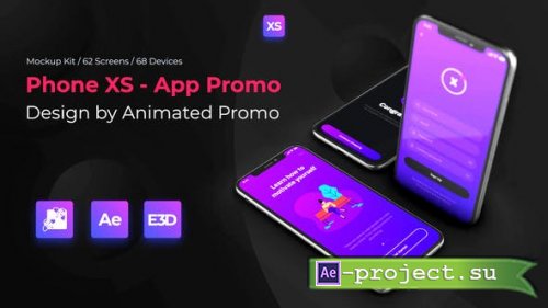 Videohive - Phone XS Mockup - Full Kit - 23219364 - Project for After Effects
