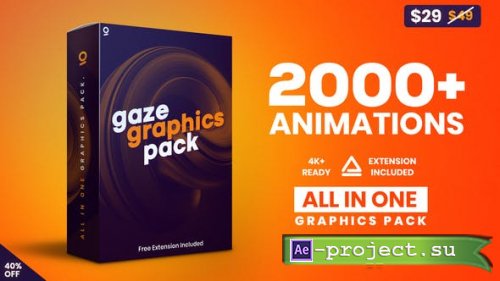 Videohive - Gaze - Graphics Pack 2603109 - Project & Script for After Effects