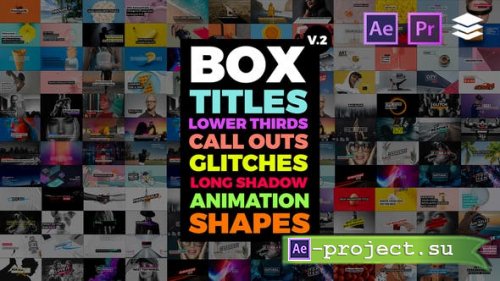 Videohive - BOX Auto Resizing Titles Pack V2 - 24346451 - Project & Script for After Effects