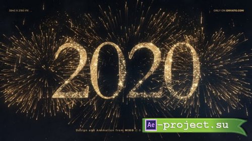 Videohive - New Year Fireworks 2020 4K 25295822 - Motion Graphics