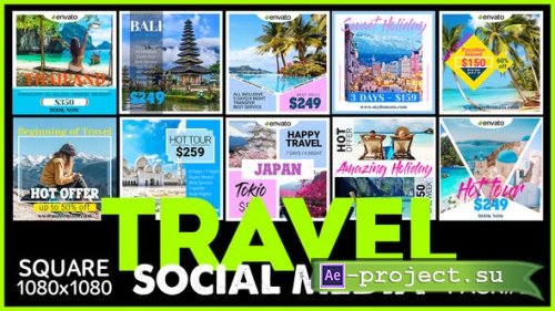 Videohive - Social Media Promo - TRAVEL - 25366874 - Project for After Effects