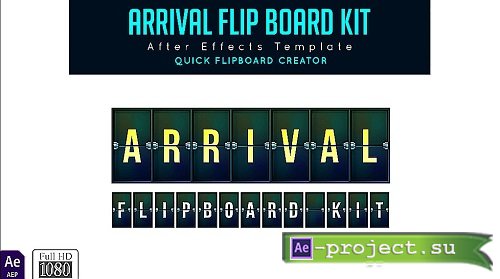 Arrival Flip Board Kit 335093 - After Effects Templates