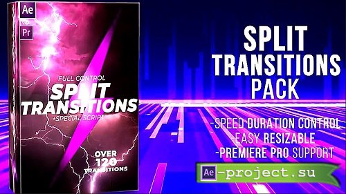 120+ Split Transitions Pack 345820 - After Effects Templates