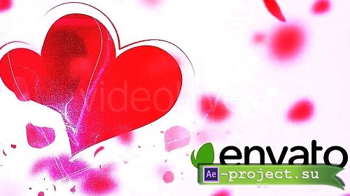 My Valentine Petals Logo Reveal 14320352 - After Effects Templates