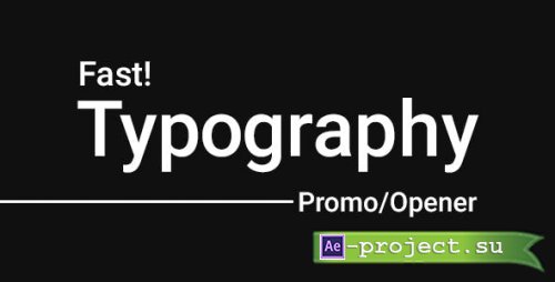 Videohive - ZenX - Fast Typography Promo - 19349835 - Project for After Effects