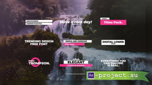 Videohive: Modern Digital Titles 25400205 - Project for After Effects