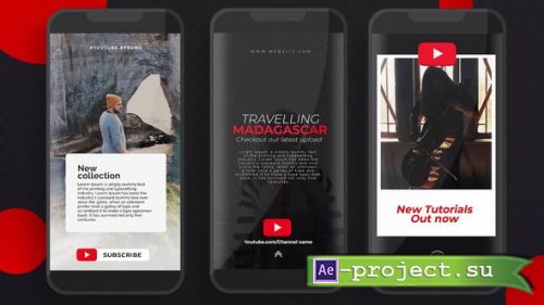 Videohive - YouTube Instagram Stories - 25444349 - Project for After Effects