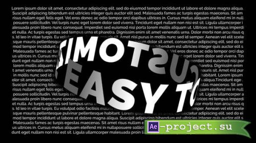 Videohive: Black & Withe Stomp Percussive 25246899 - Project for After Effects