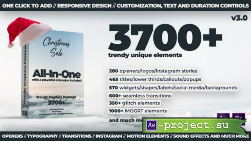 Videohive - TG // 3700+ Trendy Motion Graphics Package - 24321544 - V3 - Project & Script for After Effects