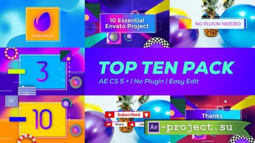 Videohive - Top Ten Pack - 25045360 - Project for After Effects