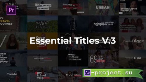 Videohive - Essential Title V.3 - 25400405 - Premiere Pro Templates