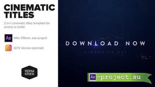Videohive - Cinematic Promo Titles for Insta & Broadcast - 25475235 - Project for After Effects