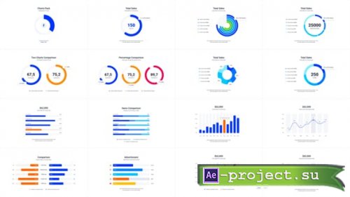 Videohive - Infographics Charts Pack - 25507970 - Project for After Effects
