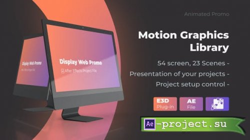 Videohive - Animated Screen Website Mockup Promo - iMac Pro Mockup Web Presentation - 25507976 - Project for After Effects