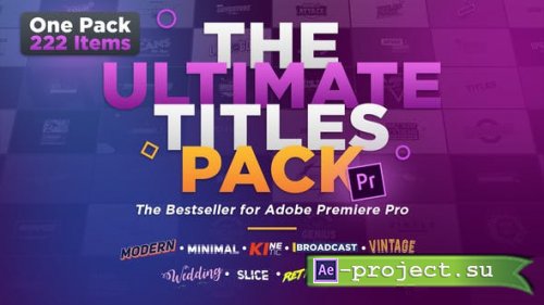 Videohive - The Ultimate Titles Pack - Premiere Pro - 25509371