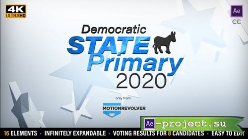 Videohive - State Primary or Caucus Election Results Kit - 25584117