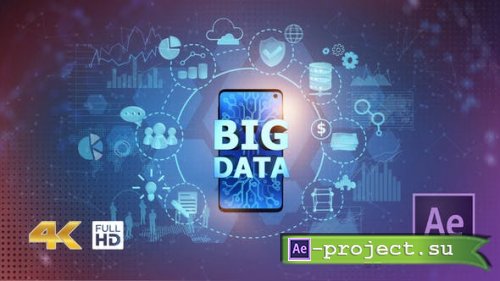 Videohive - BIG DATA on Mobile Phone - 25060830 - Project for After Effects