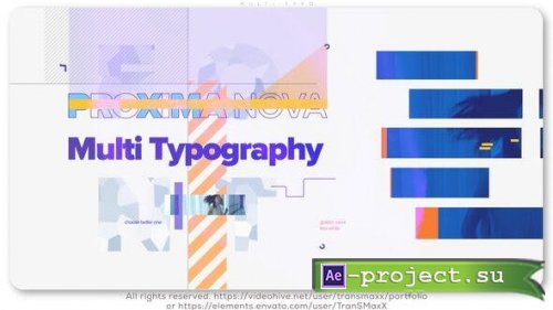 Videohive - Multi Typo - 25594387 - Project for After Effects