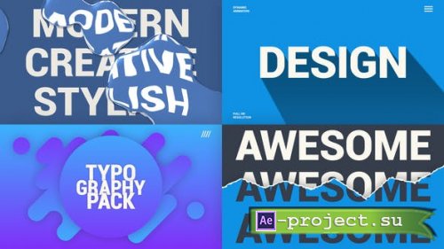 Videohive - Creative Typography Pack - 25631260 - Project for After Effects