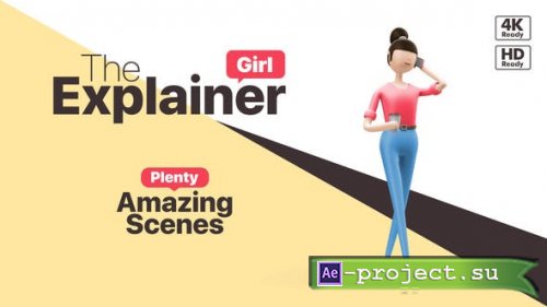 Videohive - The Explainer Girl - 25324949 - Project for After Effects