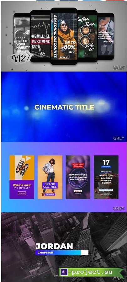 Assembly After Effects Templates 5in1 Bundle 2