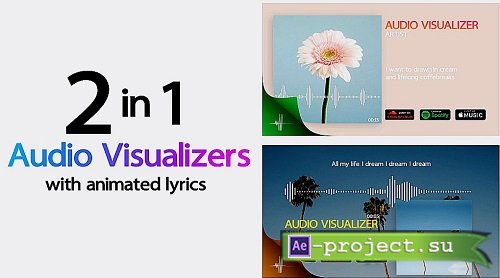 Minimal Audio Visualizer With Lyrics 353471 - After Effects Templates