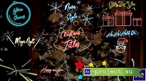 Christmas Neon Titles 338697 - After Effects Templates