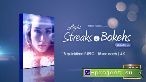 Videohive - Light Streaks and Bokehs vol.1 - 16179761 - Motion Graphics