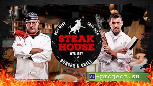 Videohive - Steak & Burger - Restaurant Promo - 20995392 - Project for After Effects