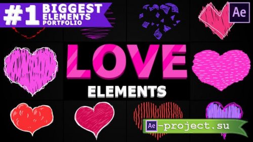 Videohive - Cartoon Love Elements | After Effects - 25691388 - Project for After Effects