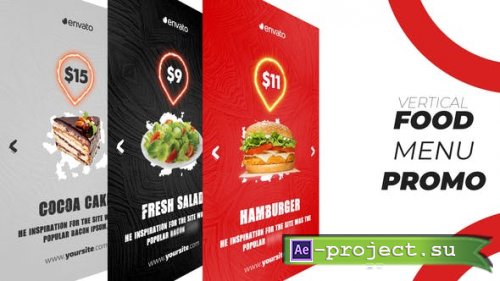 Videohive - Food Menu Promo (Vertical) - 25694796 - Project for After Effects