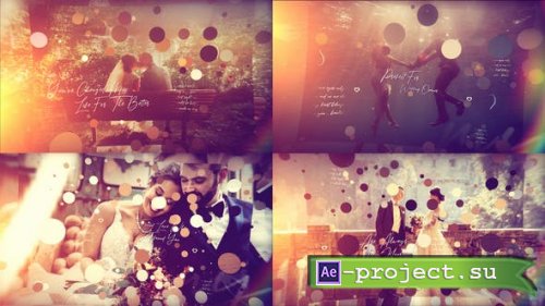 Videohive -  Brush Particle Wedding Slideshow 24411057 - Project for After Effects