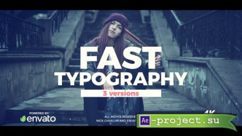 Videohive - Fast Typography - 20694062 - Project for After Effects