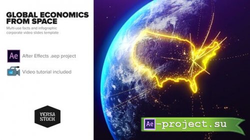 Videohive - Global Economics From Space Infographics - 25031384 - Project for After Effects