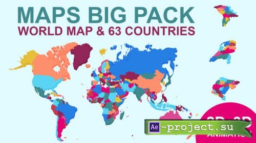 Videohive - Maps Big Pack - 24207754 - Project for After Effects