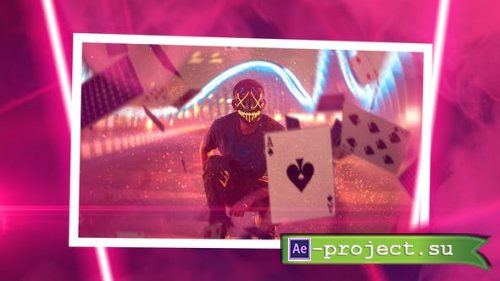 Videohive - Neon Slideshow - 25759821 - Project for After Effects