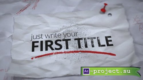 Videohive - Torn Paper Titles 25779361 - Project for After Effects