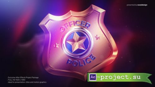 Videohive - Police Badge Opener - 25783118 - Project for After Effects