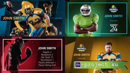 Videohive - Sport Player Profiles Pack - 25591541 - Project for After Effects