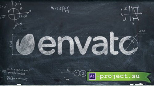Videohive - Chalkboard Math Logo - 24812955 - Project for After Effects