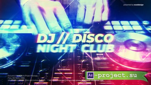 Videohive - DJ Disco Night Club Intro - 25795026 - Project for After Effects